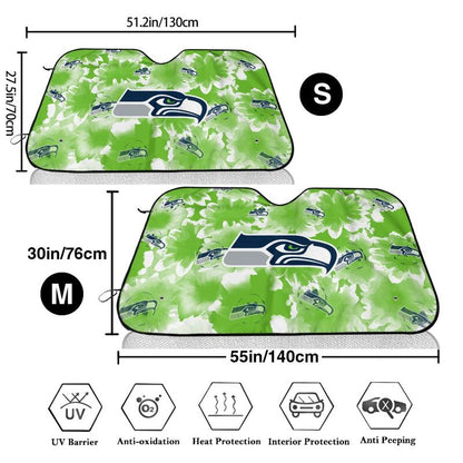Seattle Seahawks Printed multi size car front windshield sunshade car windshield sunshade