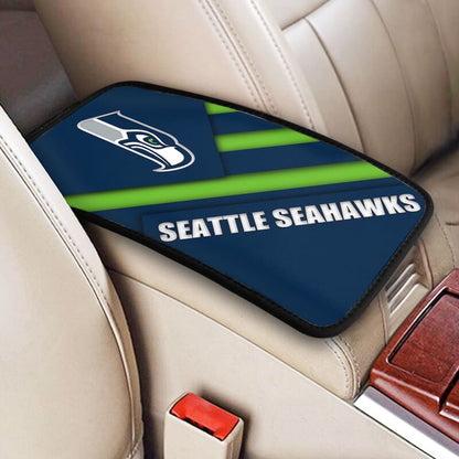 Car armrest box pad Seattle Seahawks Printed central armrest box pad protective pad