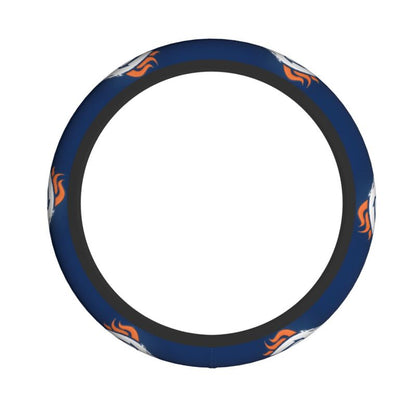 Denver Broncos Printed breathable elastic steering wheel protective cover