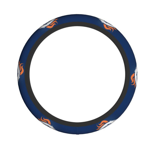 Denver Broncos Printed breathable elastic steering wheel protective cover