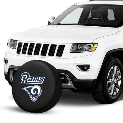 Los Angeles Rams 2 Car tire protective cover waterproof and dustproof tire cover