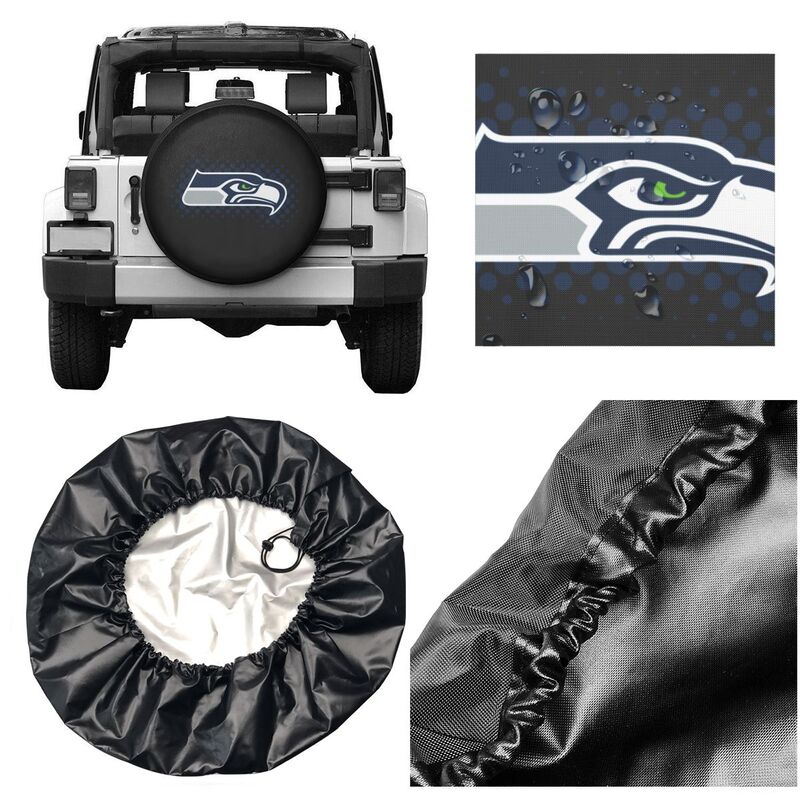 Seattle Seahawks Printing tire protection cover car sun protection tire protection cover