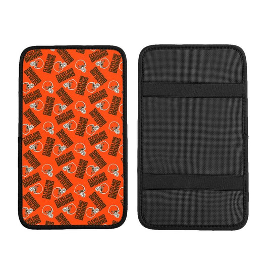 Cleveland Browns  Printed armrest protective cover car armrest box cushion