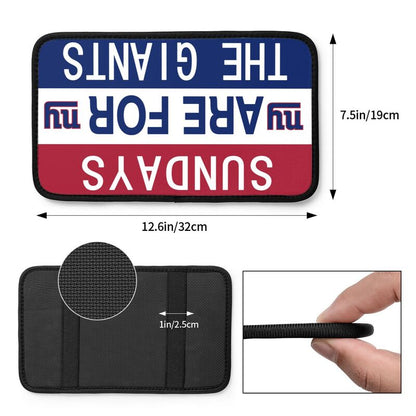 New York Giants Personalized printed car armrest cover Car handrail box cushion