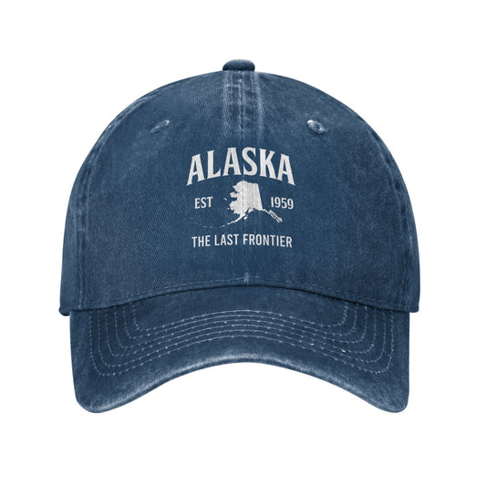 Alaska The Last Frontier Printed unisex baseball cap adjustable cap outdoor sun hats trucker hat