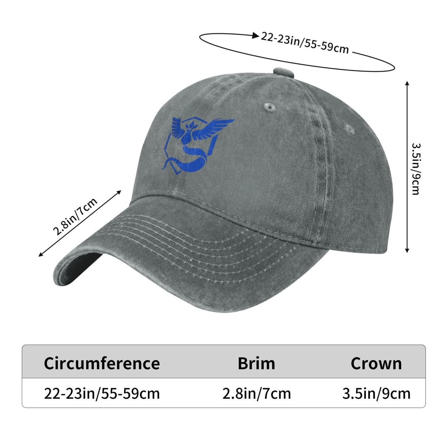 Mystic Pokemon Logo Printed unisex baseball cap adjustable cap outdoor trucker hat veterans Gifts