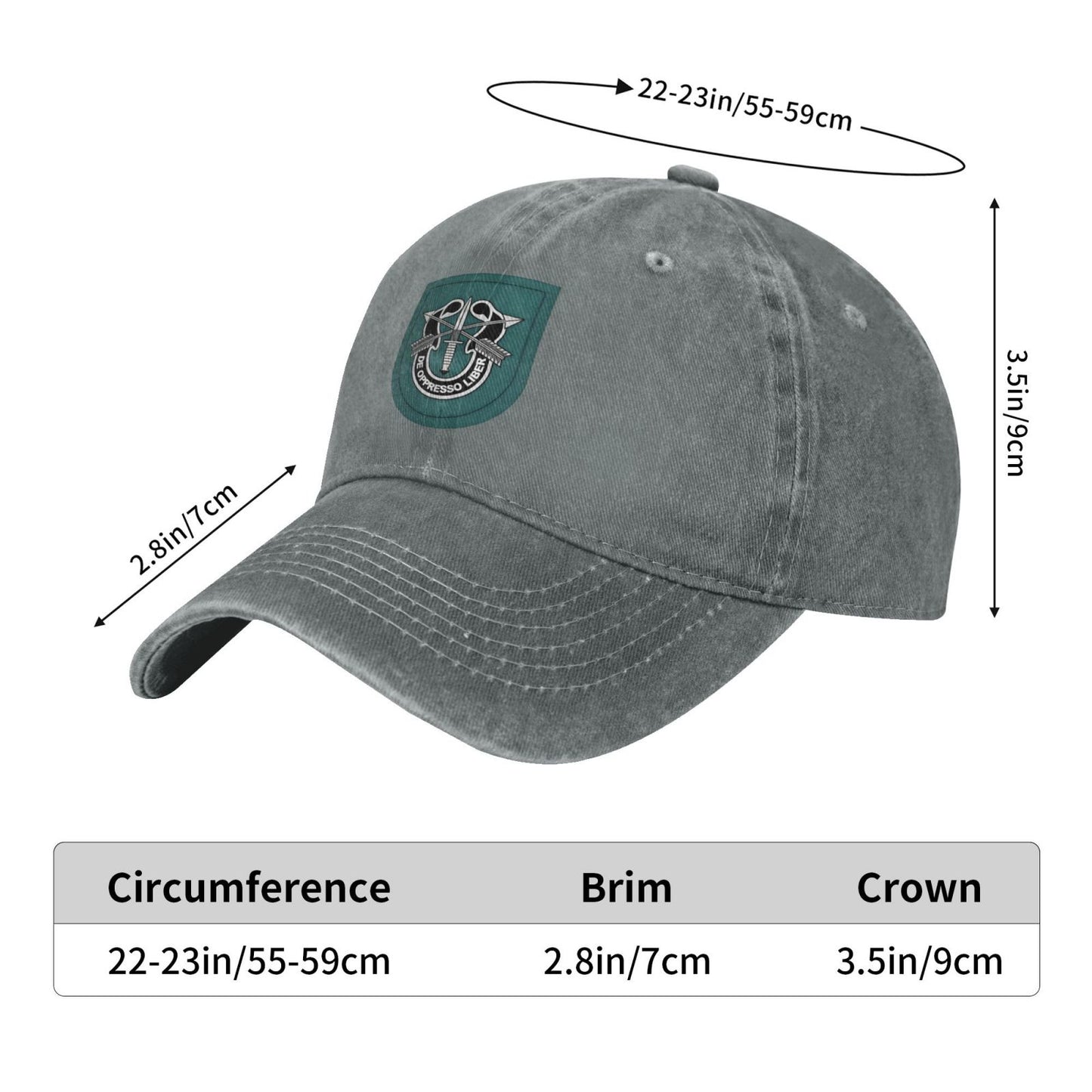 19th Special Forces Group 1982 Army Printed unisex baseball cap adjustable cap outdoor sun hats trucker hat