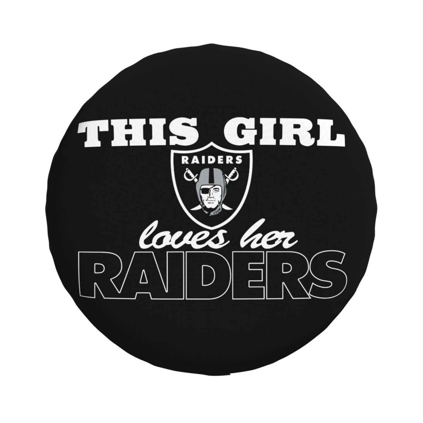 Las Vegas Raiders Printing wheel dust cover black background car tire cover