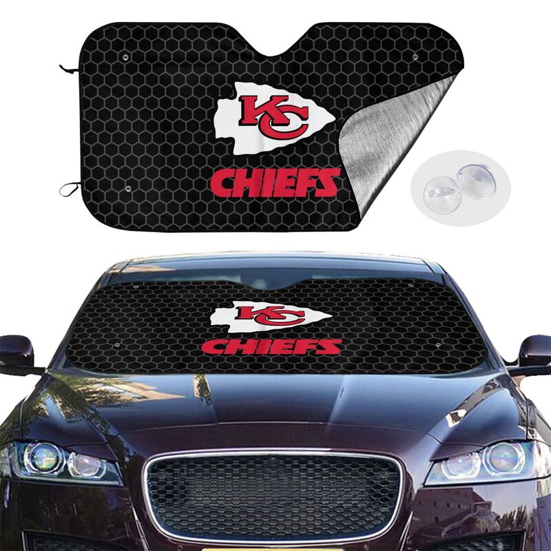 Kansas City Chiefs Printed is suitable front Car windshield sunshades Car windshield sunshades