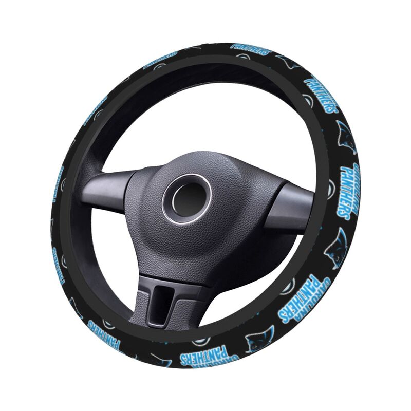 Carolina Panthers Printed car protective cover elastic steering wheel cover