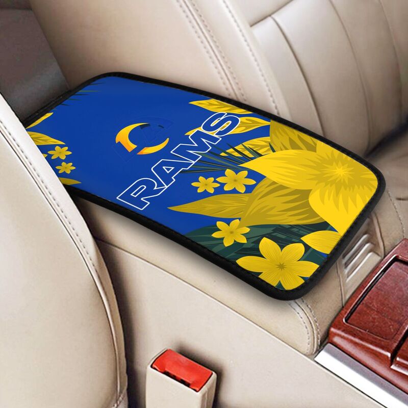 Los Angeles Rams Car armrest box protective cover car center console armrest pad