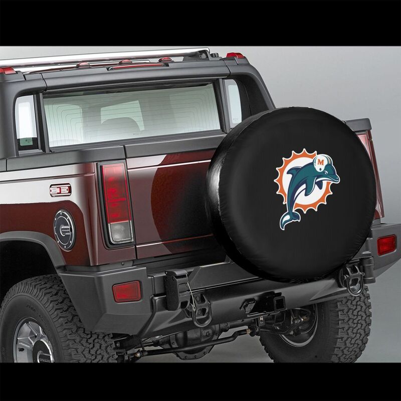 Miami Dolphins Print tire protection covers car sunscreen tire protection covers
