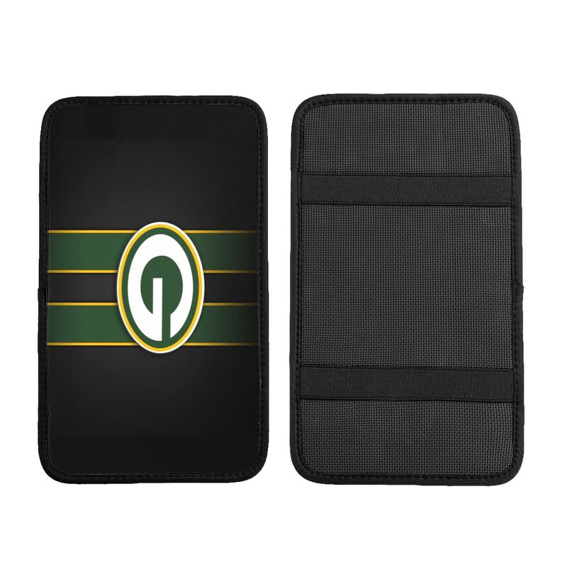 Car armrest box pad Green Bay Packers 6 Printed central armrest box pad protective pad