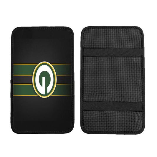 Car armrest box pad Green Bay Packers 6 Printed central armrest box pad protective pad