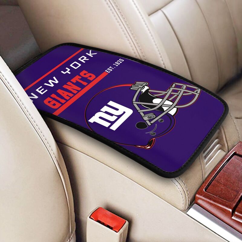 New York Giants Print car armrest box cushion armrest protective cover