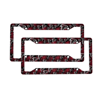 Atlanta Falcons Print Car license plate frame four hole license plate holder (one pair)