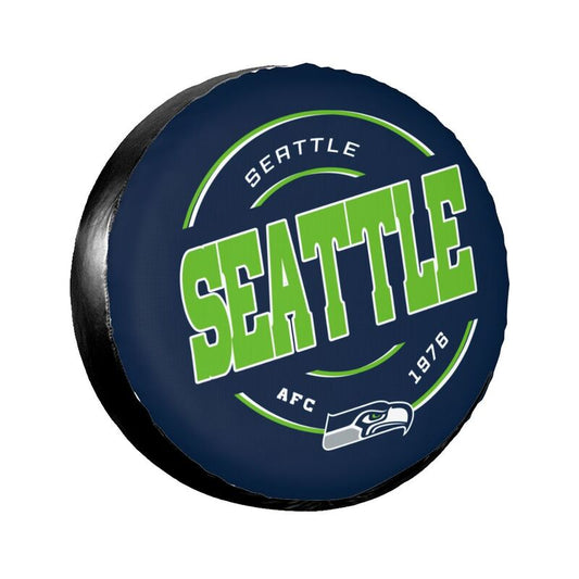 Seattle Seahawks Printing car tire protection cover car spare tire dust protection cover
