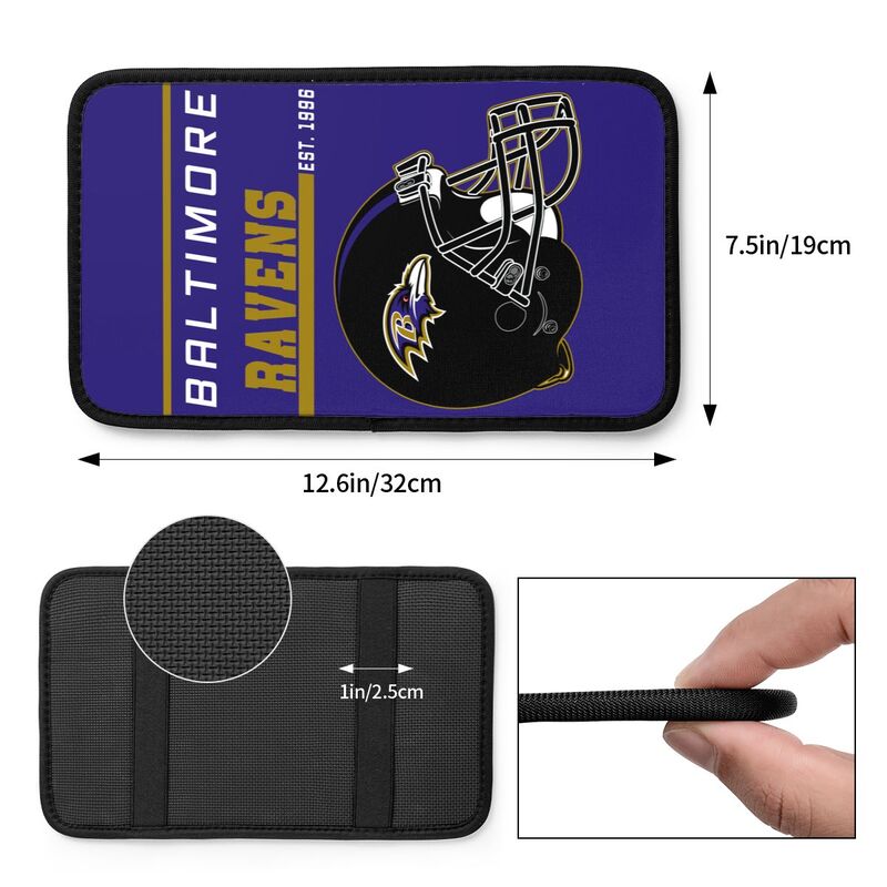 Baltimore Ravens Print car armrest box cushion armrest protective cover