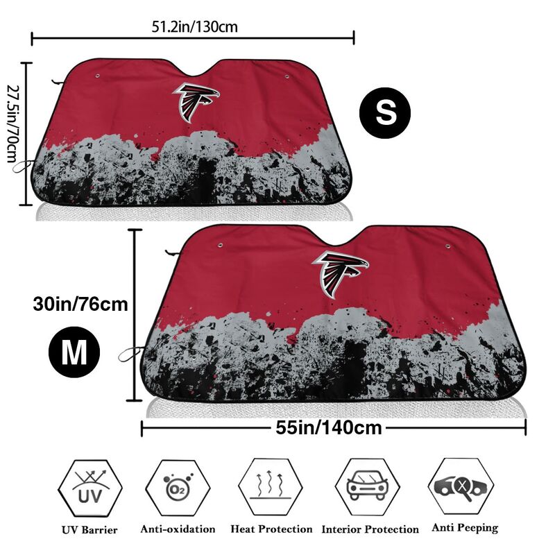 Atlanta Falcons Print car front windshield sunshade car windshield sunshade (multi size)