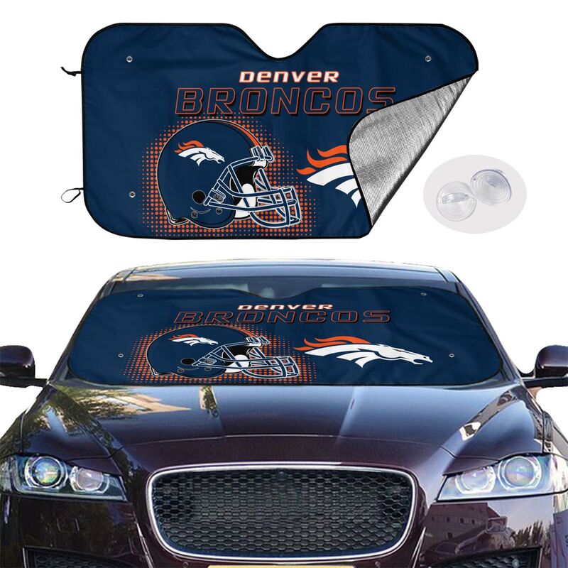 Denver Broncos Printing Car windshield sunshades is suitable car front windshield sunshades