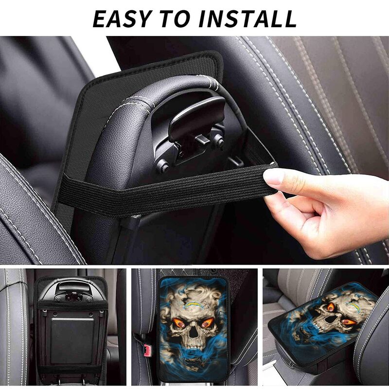 San Diego Chargers Printed car armrest box pad elbow support anti slip pad