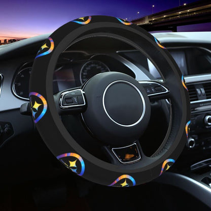 Pittsburgh Steelers 2 Printed elastic steering wheel cover anti slip breathable