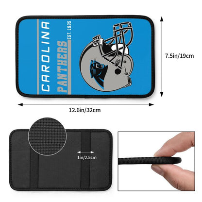 Carolina Panthers Print car armrest box cushion armrest protective cover