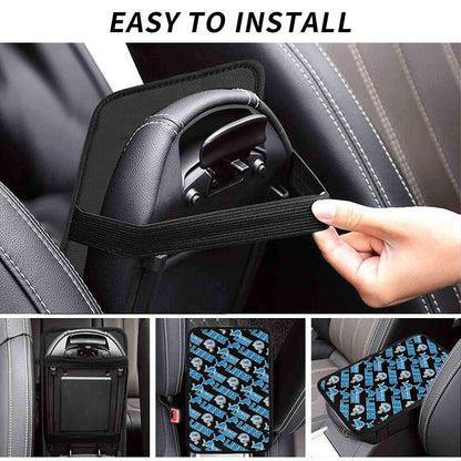 Detroit Lions Printing car armrest box protective pad