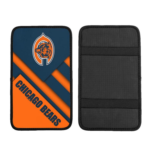 Car armrest box pad Chicago Bears 1 Printed central armrest box cushion protective pad