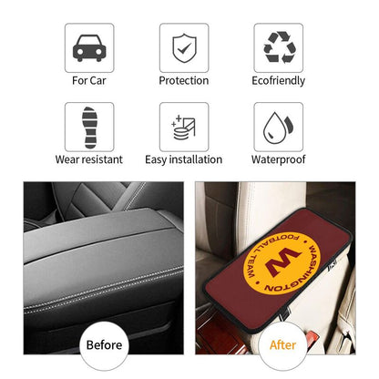 Car armrest box pad Washington Commanders 1 Printed center armrest box pad protective pad