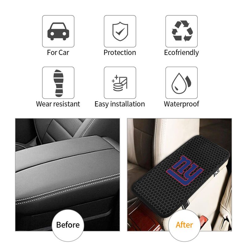 New York Giants Printed protective pad for car armrest box