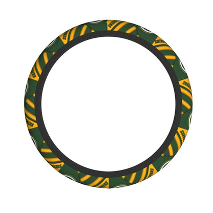 Green Bay Packers Printed elastic steering wheel cover anti slip breathable