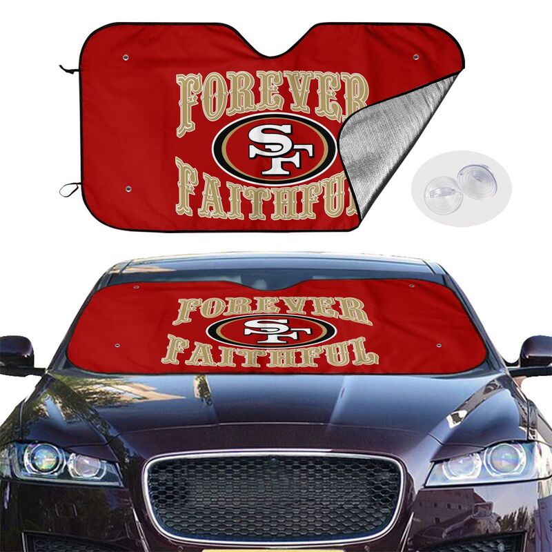 San Francisco 49ers Printing multi size car front windshield sunshade car windshield sunshade