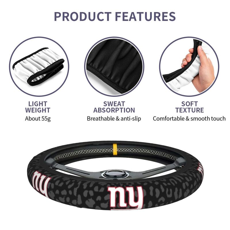 New York Giants Printed elastic steering wheel cover car anti-skid cover