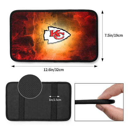 Kansas City Chiefs Printed car armrest box pad anti-abrasion pad