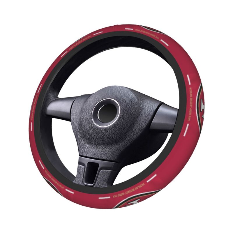 San Francisco 49ers 6 Printed breathable elastic steering wheel anti slip cover