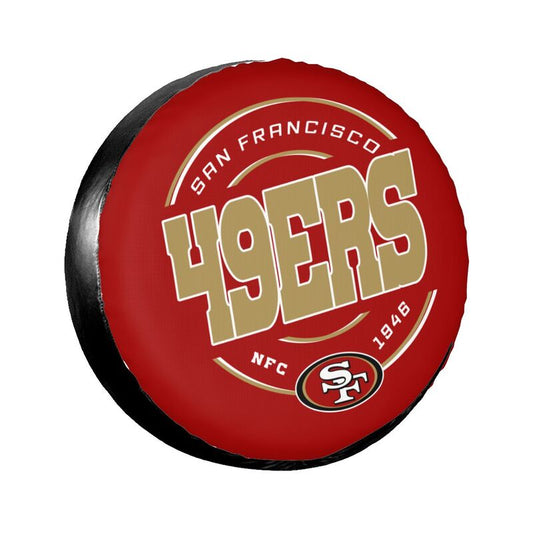 San Francisco 49ers Printed tire protection cover car spare tire dust protection covers