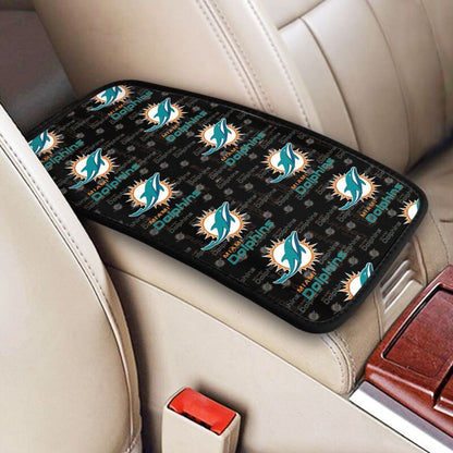 Miami Dolphins Protective pad for armrest box of printing vehicle