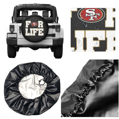 San Francisco 49ers Printing tire protection cover car spare tire dust protection cover
