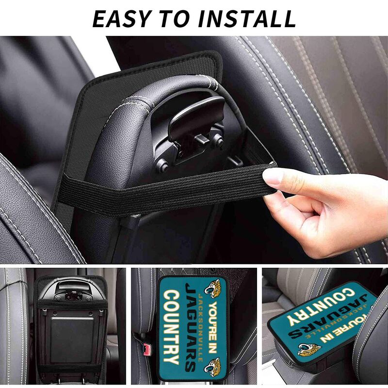 Jacksonville Jaguars Printed car armrest box pad elbow support pad