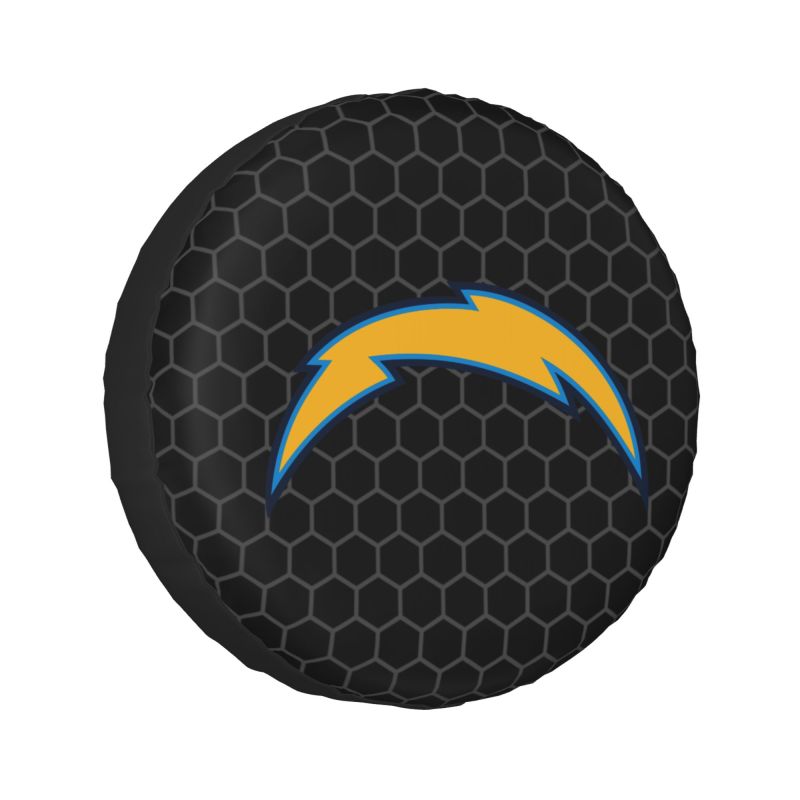 San Diego Chargers Grid printed car tire cover dustproof and waterproof tire cover