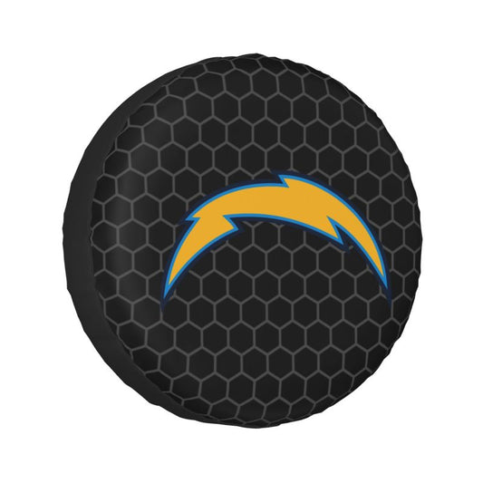 San Diego Chargers Grid printed car tire cover dustproof and waterproof tire cover