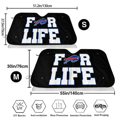 Buffalo Bills 4 Printed car multi size front windshield sunshade car windshield sunshade
