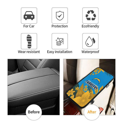 San Diego Chargers Car armrest box protective cover car center console armrest pad