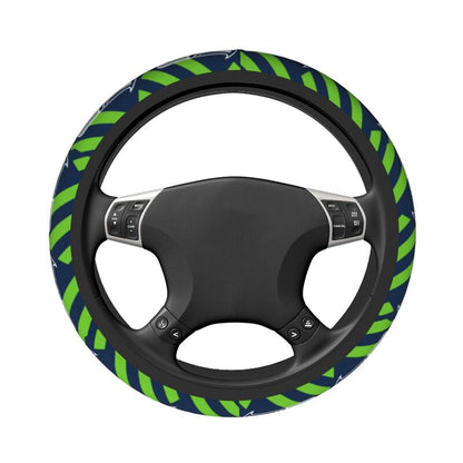 Seattle Seahawks 1 Printed breathable elastic steering wheel protective cover