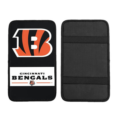 Car armrest box pad Cincinnati Bengals6 Printed central armrest box pad anti slip pad