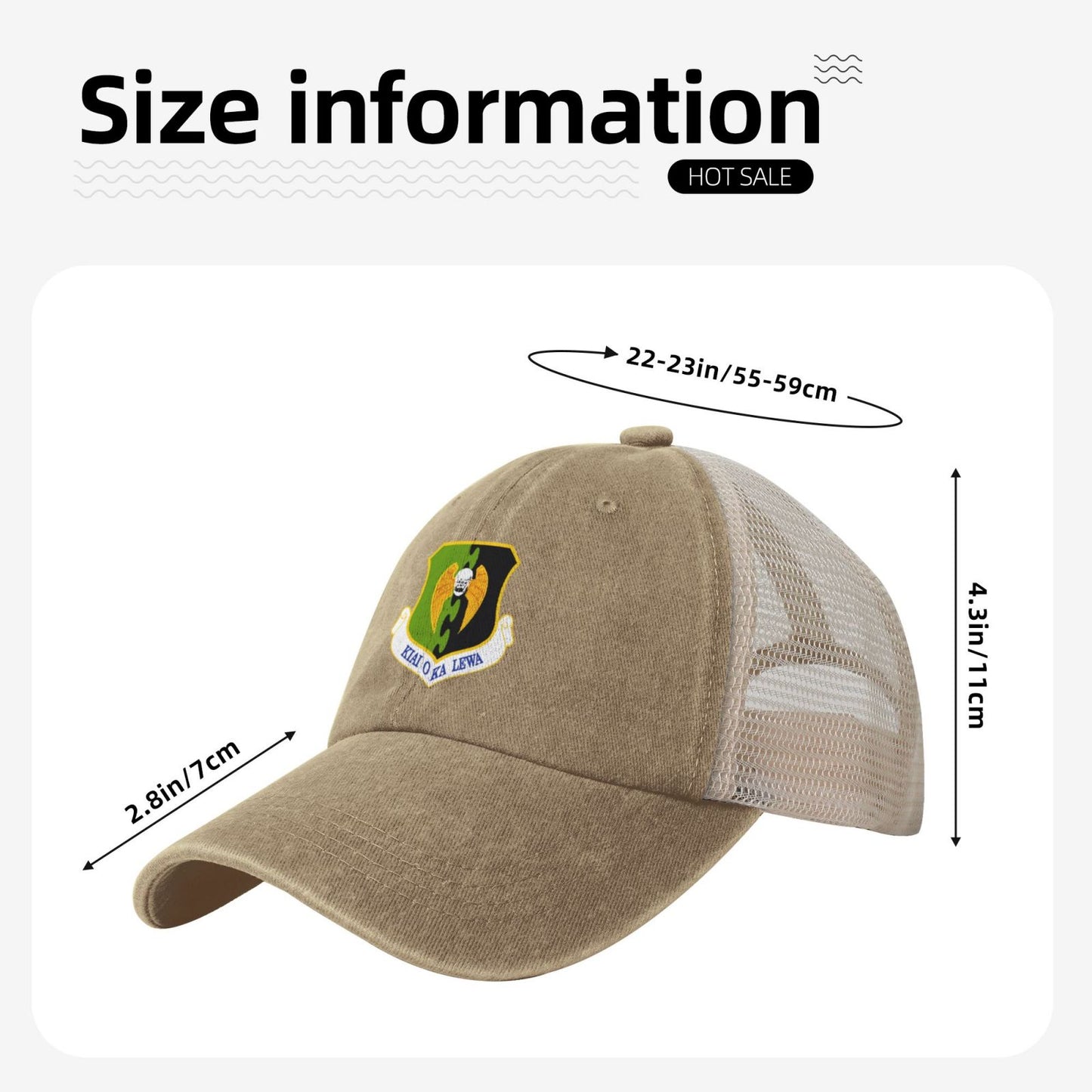 5th Bomb Wing Printed unisex baseball cap adjustable grid baseball cap veteran gift