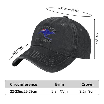 Make Australia Great Again Printed unisex baseball cap adjustable cap outdoor sun hats trucker hat