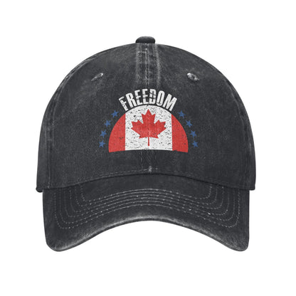 Canada Flag And Freedom Printed unisex baseball cap adjustable cap outdoor sun hats trucker hat
