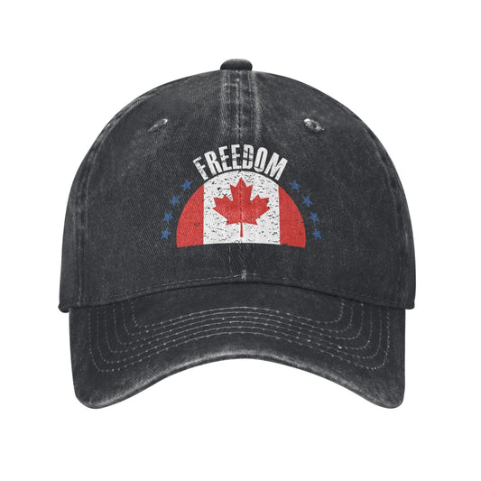 Canada Flag And Freedom Printed unisex baseball cap adjustable cap outdoor sun hats trucker hat
